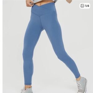 New- Aerie crossover Leggings in Soft Blue never wear new